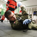 10.01.2019 Kielce. Ćwiczenia policji i wojska w udzielaniu pierwszej pomocy w warunkach bojowych / Jarosław Kubalski / Radio Kielce