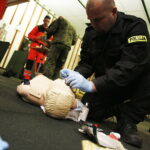 10.01.2019 Kielce. Ćwiczenia policji i wojska w udzielaniu pierwszej pomocy w warunkach bojowych / Jarosław Kubalski / Radio Kielce