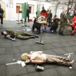 10.01.2019 Kielce. Ćwiczenia policji i wojska w udzielaniu pierwszej pomocy w warunkach bojowych / Jarosław Kubalski / Radio Kielce