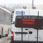 23.,01.2019 Kielce. Ulica Radomska. Policja przeprowadza akcję "Bezpieczny pasażer" / Jarosław Kubalski / Radio Kielce