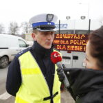 23.,01.2019 Kielce. Ulica Radomska. Policja przeprowadza akcję "Bezpieczny pasażer" / Jarosław Kubalski / Radio Kielce
