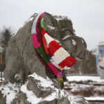 25.01.2019 Kielce. Szalik dla "Dzika Kiełka" / Jarosław Kubalski / Radio Kielce