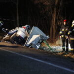 27.01.2019 Wypadek na skrzyżowaniu dróg krajowej nr 73 Kielce - Piotrków Trybunalski i 728 / Jarosław Kubalski / Radio Kielce