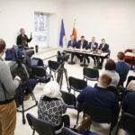 29.01.2019 Kielce. Konferencja dotycząca programu Energia Plus dla miast. Radny Arkadiusz Slipikowski, sekretarz Porozumienia Tomasz Kuśnierek, poseł Porozumienia Michał Cieślak i radny Dariusz Kisiel / Jarosław Kubalski / Radio Kielce