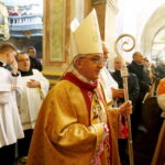 01.01.2016 Jędrzejów. Nuncjusz apostolski w Polsce abp Celestino Migliore przewodniczył uroczystościom oficjalnego ogłoszenia bł. Wincentego Kadłubka – patronem miasta. / Jarosław Kubalski / Radio Kielce