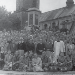 Zajeziorze w gminie Samborzec. Zdjęcia z publikacji historycznej. Mieszkańcy Zajeziorza na Pielgrzymce w Częstochowie / mieszkańcy