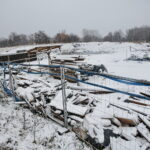 Plac budowy. Rozbudowa kliniki Radioterapii Świętokrzyskiego Centrum Onkologii / Marzena Mąkosa / Radio Kielce