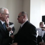 Regionalne spotkanie opłatkowe Zarządu Regionu Świętokrzyskiego NSZZ "Solidarność". Na zdjęciu po lewej: Waldemar Bartosz - przewodniczący świętokrzyskiej "Solidarności" / Marzena Mąkosa / Radio Kielce