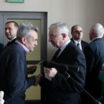 Regionalne spotkanie opłatkowe Zarządu Regionu Świętokrzyskiego NSZZ "Solidarność". Po prawej: Krzysztof Lipiec - poseł PiS / Marzena Mąkosa / Radio Kielce