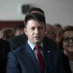 Regionalne spotkanie opłatkowe Zarządu Regionu Świętokrzyskiego NSZZ "Solidarność". Bartłomiej Dorywalski - wicewojewoda świętokrzyski  / Marzena Mąkosa / Radio Kielce