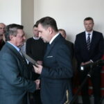 Regionalne spotkanie opłatkowe Zarządu Regionu Świętokrzyskiego NSZZ "Solidarność". Po prawej: Piotr Duda - przewodniczący centrali związku "Solidarność" / Marzena Mąkosa / Radio Kielce