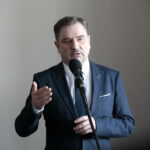 Regionalne spotkanie opłatkowe Zarządu Regionu Świętokrzyskiego NSZZ "Solidarność". Na zdjęciu: Piotr Duda - przewodniczący centrali związku "Solidarność" / Marzena Mąkosa / Radio Kielce