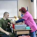 Elewi z Centrum Przygotowań do Misji Zagranicznych w Kielcach oddawali krew / Marzena Mąkosa / Radio Kielce