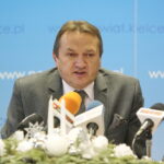 Spotkanie noworoczne w Starostwie Powiatowym. Mirosław Gębski - starosta kielecki / Marzena Mąkosa / Radio Kielce