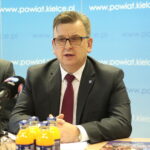 Spotkanie noworoczne w Starostwie Powiatowym. Tomasz Pleban - zastępca starosty kieleckiego / Marzena Mąkosa / Radio Kielce