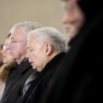 Jarosław Kaczyński w Starachowicach. Msza święta  w przeddzień 6. rocznicy śmierci Jadwigi Kaczyńskiej. Na zdjęciu: Jarosław Kaczyński - prezes PiS / Marzena Mąkosa / Radio Kielce