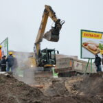 Awaria sieci ciepłowniczej na osiedlach Słoneczne Wzgórze i Świętokrzyskie. Ulica bpa Jaworskiego / Marzena Mąkosa / Radio Kielce