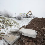 Awaria sieci ciepłowniczej na osiedlach Słoneczne Wzgórze i Świętokrzyskie. Ulica bpa Jaworskiego / Marzena Mąkosa / Radio Kielce