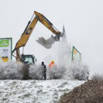 Awaria sieci ciepłowniczej na osiedlach Słoneczne Wzgórze i Świętokrzyskie. Ulica bpa Jaworskiego / Marzena Mąkosa / Radio Kielce