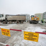 Awaria sieci ciepłowniczej na osiedlach Słoneczne Wzgórze i Świętokrzyskie. Ulica bpa Jaworskiego / Marzena Mąkosa / Radio Kielce