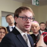 Szpital przy ulicy Wojska Polskiego. Krzysztof Kozłowski - wiceminister w MSWiA  / Marzena Mąkosa / Radio Kielce