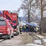 W Skorzeszycach samochód ciężarowy wjechał do rowu. Utrudnienia na trasie krajowej nr 74 z Kielc do Opatowa / M. Mąkosa / Radio Kielce