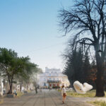 Wizualizacja rewitalizacji Solca-Zdroju. Plansze z pracy konkursowej, która otrzymała I nagrodę - Młynarczyk Architekt / Wojciech Młynarczyk, Justyna Jastrzębska / Urząd Gminy Solec-Zdrój