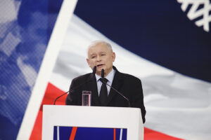 Konwencja PiS. Na zdjęciu prezes PiS Jarosław Kaczyński / Jarosław Kubalski / Radio Kielce