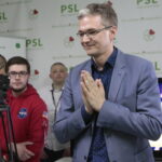 Sztab wyborczy Polskiego Stronnictwa Ludowego. Szef świętokrzyskich ludowców Adam Jarubas / Marzena Mąkosa / Radio Kielce