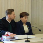 Rozprawa dotycząca mieszkańca Skarżyska-Kamiennej w sprawie kierowanie gróźb do Hanny Gronkiewicz-Waltz. Na zdjęciu od lewej: mecenas Michał Zacharski, Hanna Gronkiewicz-Waltz / Anna Głąb / Radio Kielce