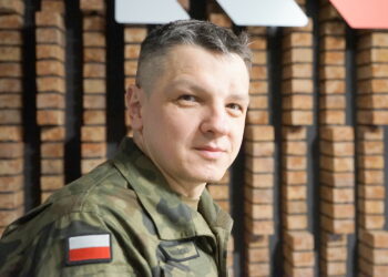 płk Artur Barański – dowódca 10. Świętokrzyskiej Brygady Obrony Terytorialnej / Kamil Król / Radio Kielce