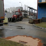 Wyciek wody amoniakalnej / KP PSP Skarżysko-Kamienna