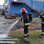 Wyciek wody amoniakalnej / KP PSP Skarżysko-Kamienna