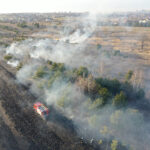 Mójcza. Pożar trawy / Jarosław Kubalski / Radio Kielce