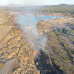 Mójcza. Pożar trawy / Jarosław Kubalski / Radio Kielce