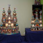 Szaniec. Pokonkursowa wystawa Szopek Krakowskich w Wiejskim Domu Kultury / Marta Gajda / Radio Kielce