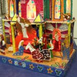 Szaniec. Pokonkursowa wystawa Szopek Krakowskich w Wiejskim Domu Kultury / Marta Gajda / Radio Kielce