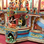 Szaniec. Pokonkursowa wystawa Szopek Krakowskich w Wiejskim Domu Kultury / Marta Gajda / Radio Kielce