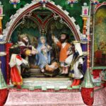 Szaniec. Pokonkursowa wystawa Szopek Krakowskich w Wiejskim Domu Kultury / Marta Gajda / Radio Kielce