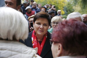 08.10.2018 Busko -Zdrój. Premier Beata Szydło spotkała się z mieszkańcami / Jarosław Kubalski / Radio Kielce