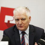 04.02.2019 Kielce. PŚk. Konferencja prasowa, z udziałem wicepremiera Jarosława Gowina, na temat zawodów łazików marsjańskich. Wicepremier Jarosław Gowin / Jarosław Kubalski / Radio Kielce