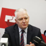 04.02.2019 Kielce. PŚk. Konferencja prasowa, z udziałem wicepremiera Jarosława Gowina, na temat zawodów łazików marsjańskich. Wicepremier Jarosław Gowin / Jarosław Kubalski / Radio Kielce