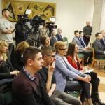 04.02.2019 Kielce. PŚk. Konferencja prasowa, z udziałem wicepremiera Jarosława Gowina, na temat zawodów łazików marsjańskich / Jarosław Kubalski / Radio Kielce