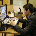 04.02.2019 Kielce. PŚk. Konferencja prasowa, z udziałem wicepremiera Jarosława Gowina, na temat zawodów łazików marsjańskich / Jarosław Kubalski / Radio Kielce