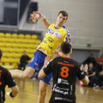 05.02.2019 Kielce. Piłka ręczna PGNiG Superliga. Mecz PGE Vive Kielce - Zagłębie Lubin. Uładzisłau Kulesz / Jarosław Kubalski / Radio Kielce