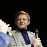 05.02.2019 Kielce. DŚT. Aktor Rafał Zawierucha spotkał się z mieszkańcami. Spotkanie poprowadził Jarosław Bukowski / Jarosław Kubalski / Radio Kielce