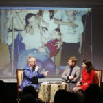 05.02.2019 Kielce. DŚT. Aktor Rafał Zawierucha spotkał się z mieszkańcami. Spotkanie poprowadził Jarosław Bukowski. Z prawej siostra aktora Edyta Zawierucha / Jarosław Kubalski / Radio Kielce