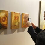 07.02.2019 Oblęgorek. Pałacyk Henryka Sienkiewicza. Wernisaż malarstwa Katriny Sadrak „BEYOND2 Wszechświat natury” / Jarosław Kubalski / Radio Kielce