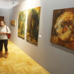 07.02.2019 Oblęgorek. Pałacyk Henryka Sienkiewicza. Wernisaż malarstwa Katriny Sadrak „BEYOND2 Wszechświat natury” / Jarosław Kubalski / Radio Kielce