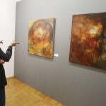 07.02.2019 Oblęgorek. Pałacyk Henryka Sienkiewicza. Wernisaż malarstwa Katriny Sadrak „BEYOND2 Wszechświat natury” / Jarosław Kubalski / Radio Kielce